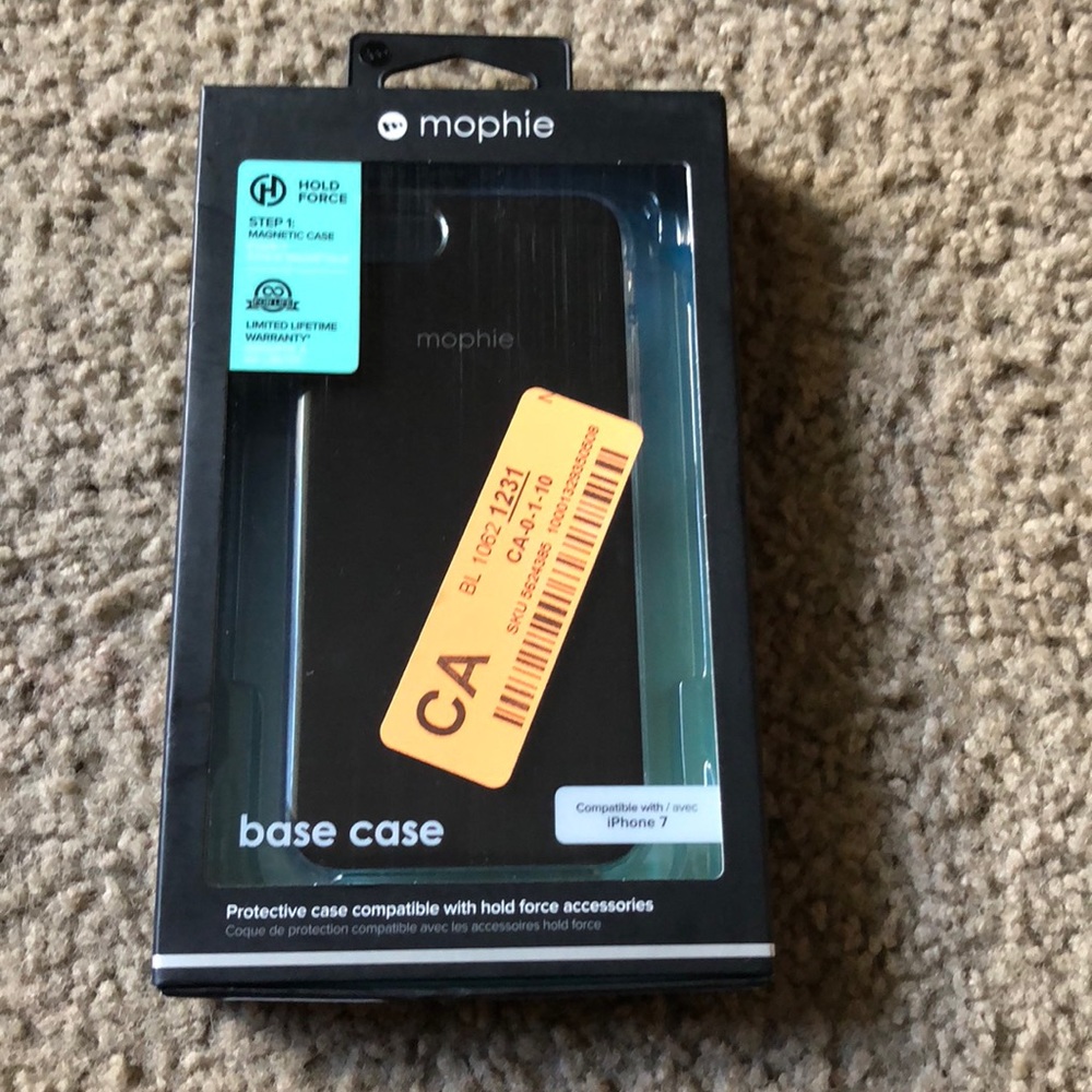 Black hold force mophie case iPhone 7/8